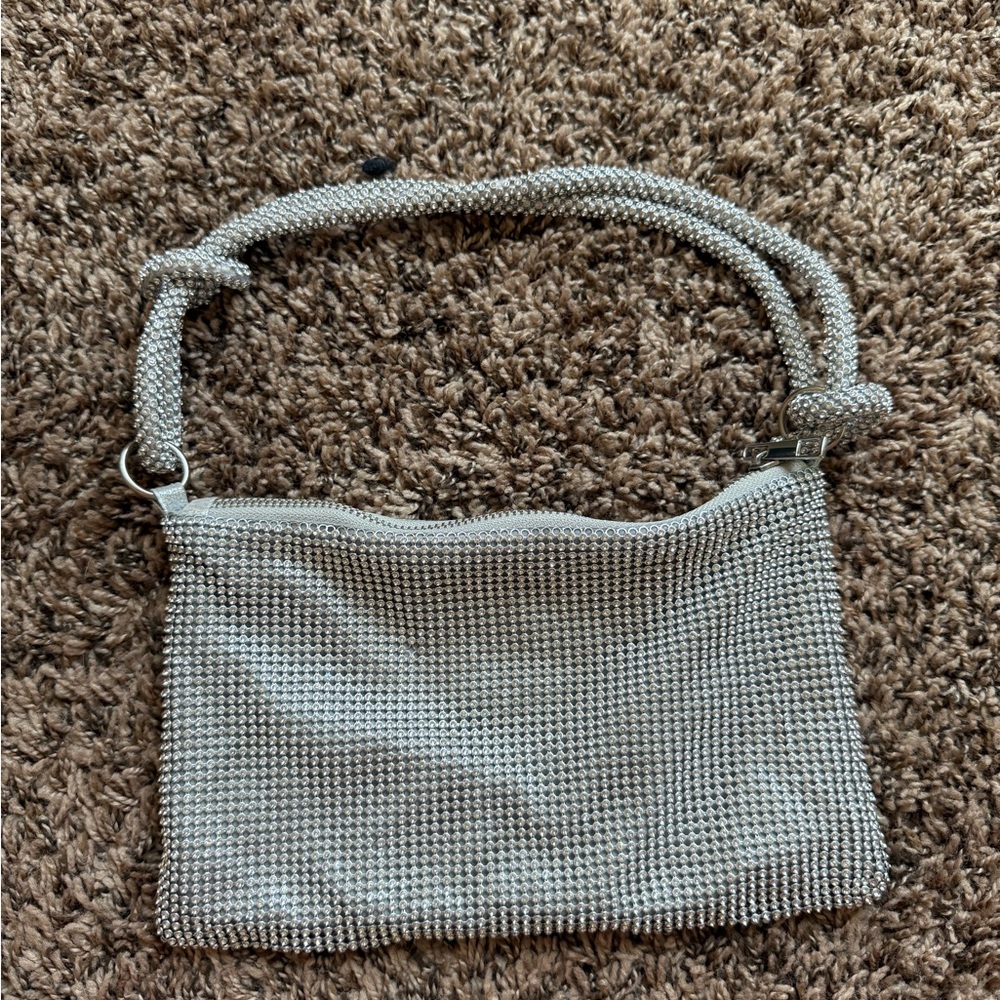 Silver Shoulder Bag